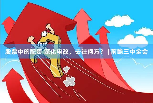 股票中的配资 深化电改，去往何方？ | 前瞻三中全会